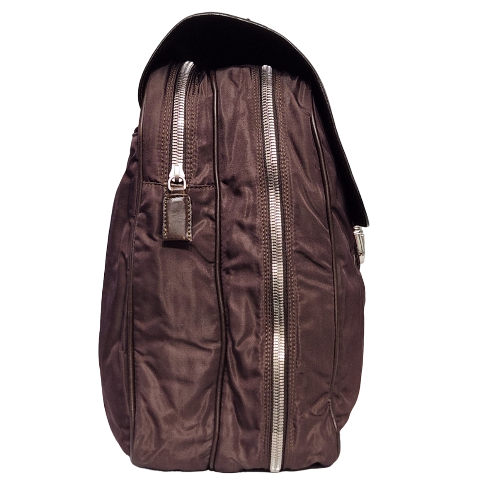 PRADA TESSUTO NYLON AND LEATHER BRIEFCASE DOCUMENT TRAVEL WEEKENDER BAG - Picture 5 of 15